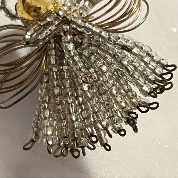 Vintage Handcrafted Wire Angel Brooch - Picture 4 of 13